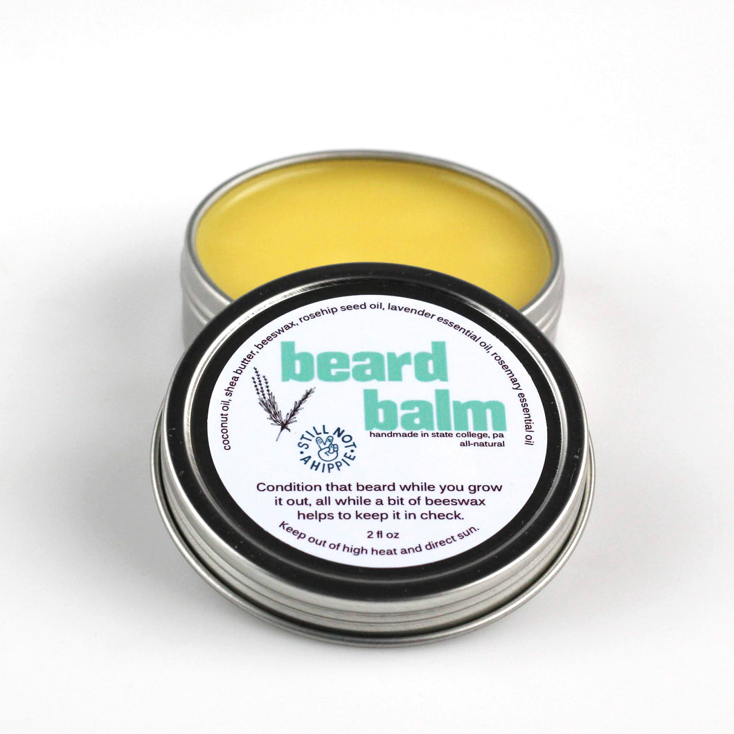 beard balm - 2oz | lavender-rosemary or tea tree-lemon-peppermint