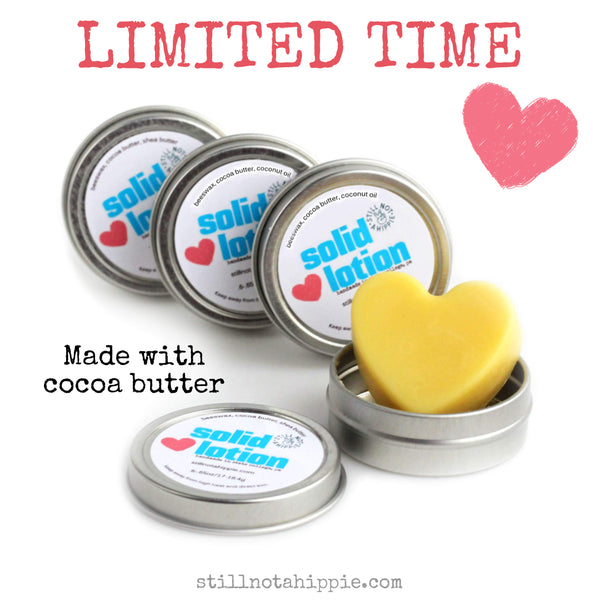 Cocoa Butter Solid Lotion Minis Are Here Just for Valentine's!
