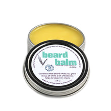 Load image into Gallery viewer, beard balm - 2oz | lavender-rosemary or tea tree-lemon-peppermint