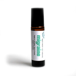 migraine aromatherapy roll-on | all-natural | small batch | migraine relief